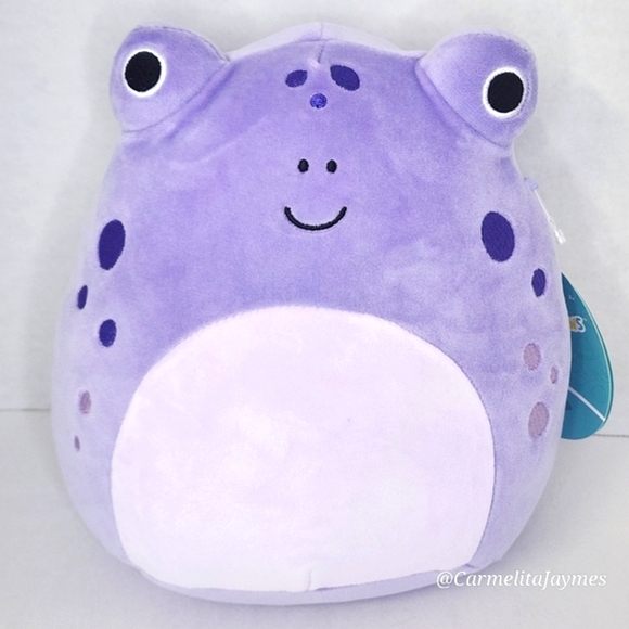NAHOMY 🐸 Purple Tadpole Baby Frog Original Squishmallows By Kellytoy NWT - Picture 1 of 8